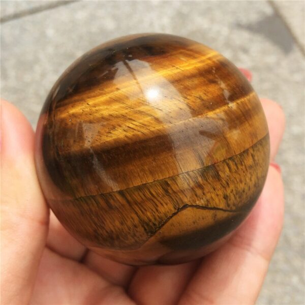 Crystal Healing~1pcs Tiger Eye Rare Natural Carving Sphere Ball Free stand Chakra Healing Reiki Stones Carved Crafts Wholesale