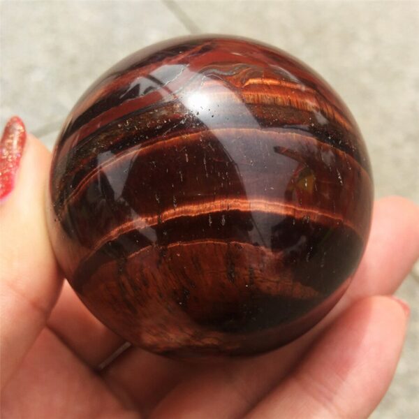 Crystal Healing~1pcs natural red tiger eye gemstone sphere healing quartz crystal polished ball as gift mineral stones