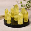 1set Seven Star Plate Natural Crystal Point Healing Stone Chakra Reiki Energy Stone Magic Obelisk 12cm Pedestal Home Decor - Avsso