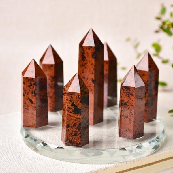 1set Seven Star Plate Natural Crystal Point Healing Stone Chakra Reiki Energy Stone Magic Obelisk 12cm Pedestal Home Decor - Avsso