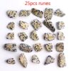 Crystal Set~25Pcs Natural Balmatin Crystal Rune Set Runes Stone Irregular Divination Fortune-telling  Healing Meditation Gift Collection