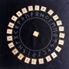 Altar Cloth~25Pcs Natural Mini Square Wood Rune Cube Runes Divination Fortune-telling Altar Grids Cloth Reiki Healing Meditation Gift Decor