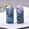 Crystal Point~26 Color Natural Stones Crystal Point~ Wand Amethyst Rose Quartz Healing Stone Energy Ore Mineral Crafts Home Decoration 1PC
