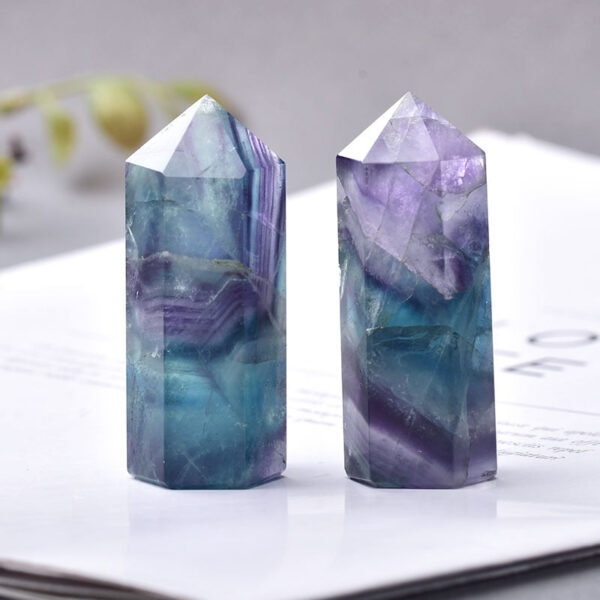 Crystal Point~26 Color Natural Stones Crystal Point~ Wand Amethyst Rose Quartz Healing Stone Energy Ore Mineral Crafts Home Decoration 1PC