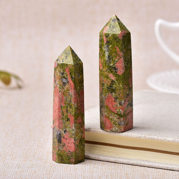 Crystal Point~26 Color Natural Stones Crystal Point~ Wand Amethyst Rose Quartz Healing Stone Energy Ore Mineral Crafts Home Decoration 1PC