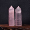 Crystal Point~26 Color Natural Stones Crystal Point~ Wand Amethyst Rose Quartz Healing Stone Energy Ore Mineral Crafts Home Decoration 1PC