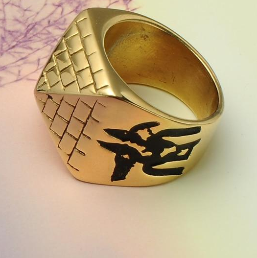 Men' Punk Egyptian Pyramid Ring Fashion Hip hop Jewelry The Eye of Horus Rings