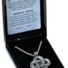 Nordic Lights Celtic Cross Heart Pendant for True & Happy Friendship Amulet Talisman Charm