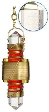 2.5" Buddha Maitreya the Christ Etheric Weaver® in Gold Wire - Quartz Crystal Vibrational Healing Tool - Avsso