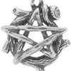 Enchanted Jewelry Wood Pentagram Wicca Practical Magick Charm Pendant Amulet Talisman
