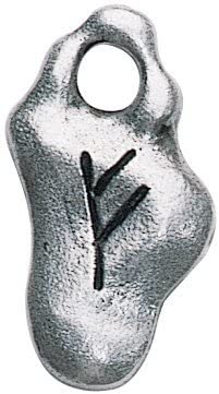 Feoh Rune Charm for Wealth and Good Fortune Talisman Amulet Pendant