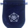 Blue Velvet Triple Pentagram Tarot/Rune Bag