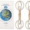 Monastic Healing~Magnetic Mat Healing System with Two Quartz Crystal Sky Vajras with Gold Filled Wire wrap