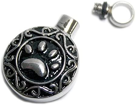 Celtic Paw Pet Love Vial Keepsake Memory Pendant (LV15)