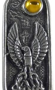 Egyptian Zodiac Cartouche - Phoenix (Jun 25 - Jul 24) on a 30" Black Cord
