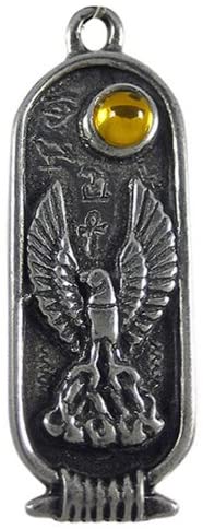 Egyptian Zodiac Cartouche - Phoenix (Jun 25 - Jul 24) on a 30" Black Cord