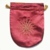 Red Satin Sunstar Tarot/Rune Bag