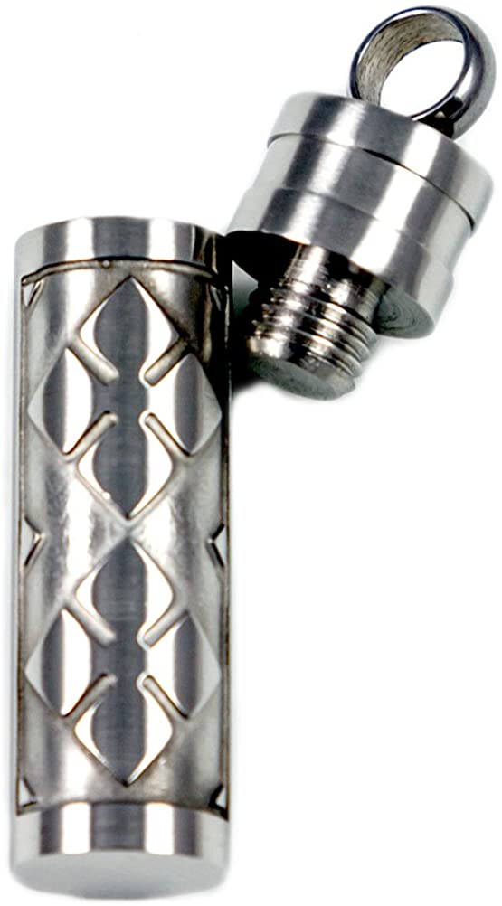 Prayer Cylinder Love Vial Keepsake Memory Pendant Amulet Talisman Charm