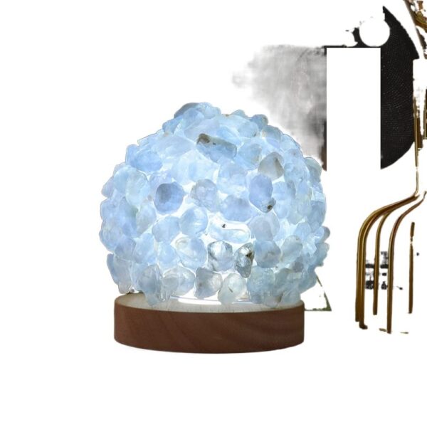 Amethyst Crystals Natural Healing Crystal Lamp Amethyst Rose Quartz Gravels Night Light USB Table Bedroom Lamps Lighting Reiki Home Deco