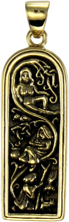 Bronze Maiden Mother & Crone Pendant