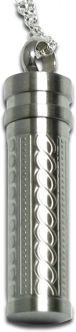 Believe Cylinder Love Vial Keepsake Memory Pendant
