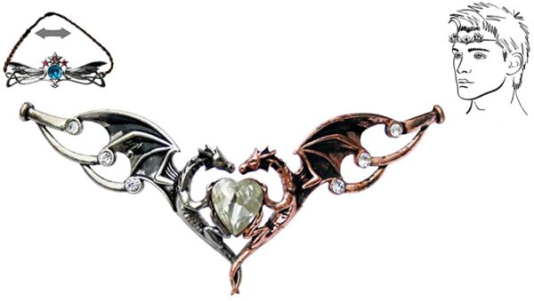 Enchanted Jewelry Dragon Heart Tiara Hengeband for Happy Relationshipsby Anne Stokes and Briar