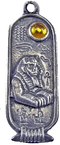 Egyptian Zodiac Cartouche - Sphinx (Dec 27- Jan 25) on a 30" Black Cord