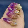Crystal Healing~5Pcs Beautiful Colorful Electroplating crystal original stone natural crystal ore specimen stone ornaments pendant DIY as gift