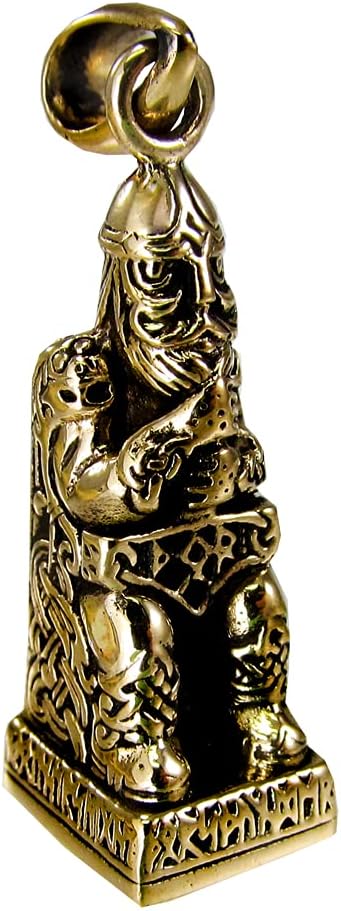 Bronze Norse God of Thunder Thor Pendant