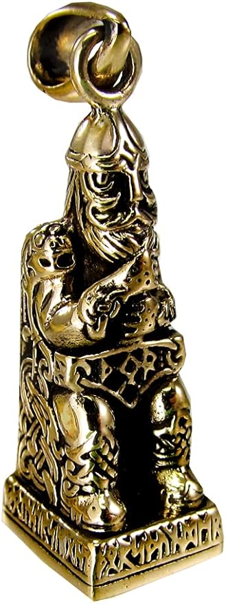 Bronze Norse God of Thunder Thor Pendant