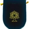 Enchanted Jewelry Green Velvet Tree of Life Tarot / Rune Bag