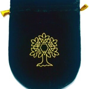 Enchanted Jewelry Green Velvet Tree of Life Tarot / Rune Bag