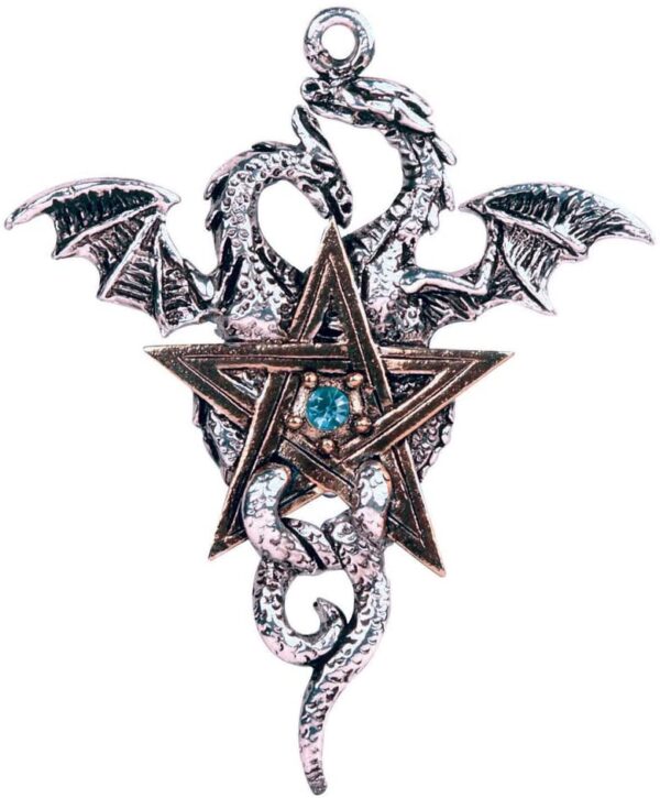 Forbidden Dragonstar Gothic Pendant Amulet Talisman for Balance and Stability (FB7)