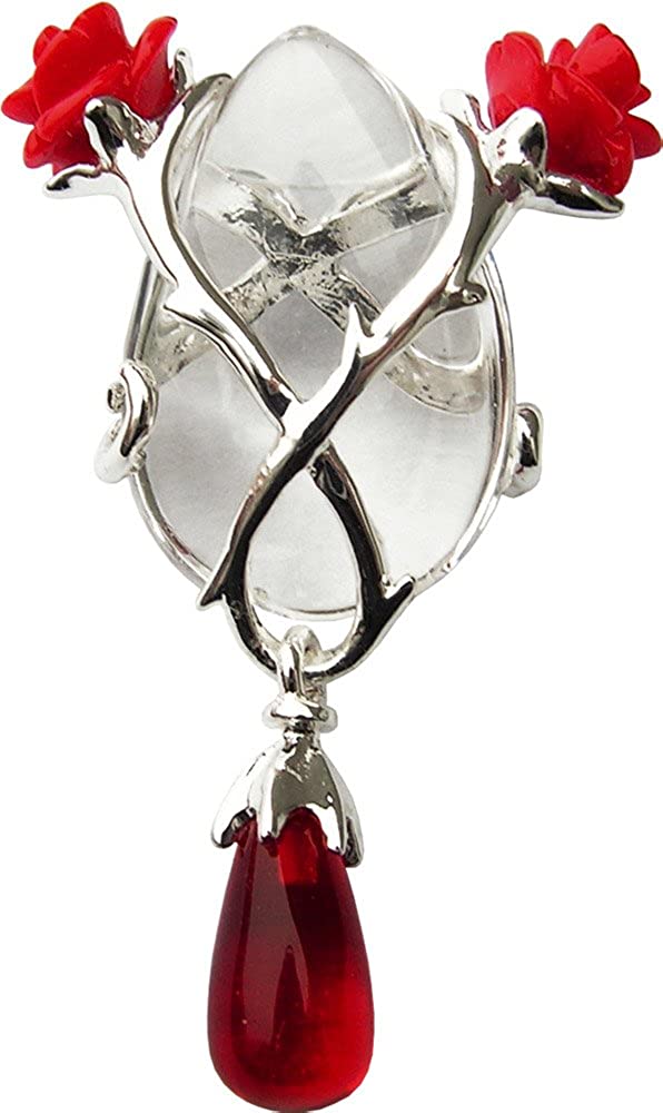 Enchanted Jewelry Rose Thorn Crystal Keeper Pendant for Perfect Love & Partnership - by Anne Stokes