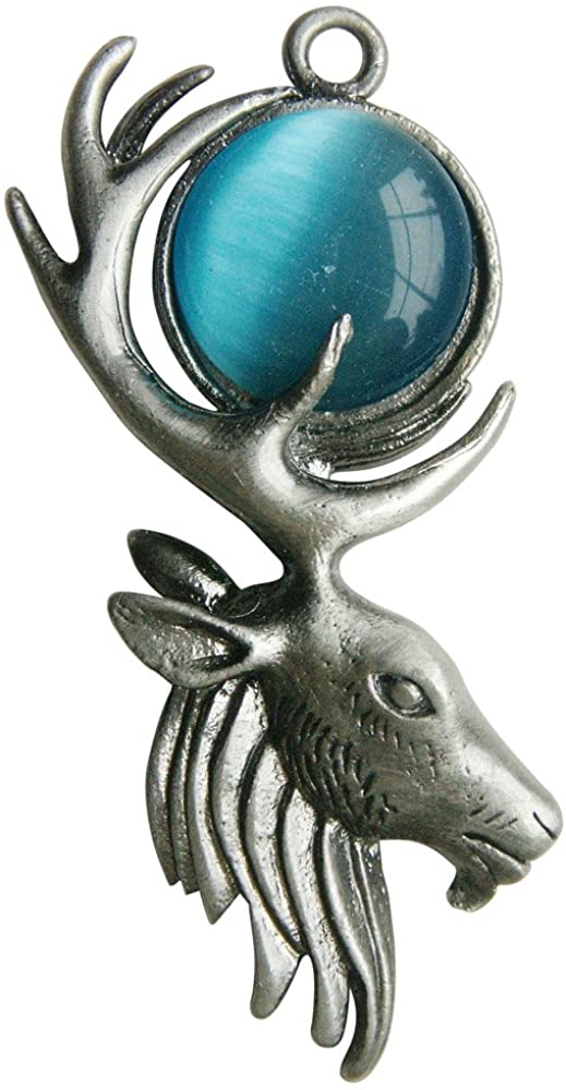 Enchanted Jewelry Greenwood's Moon Stag for Mystical Power Pendant Talisman Amulet