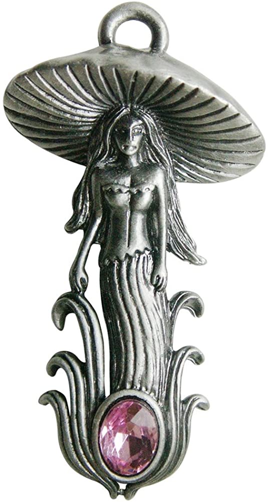 Enchanted Jewelry Greenwood's The Mushroom Fairy for Transformation & Illumination Pendant Talisman Amulet