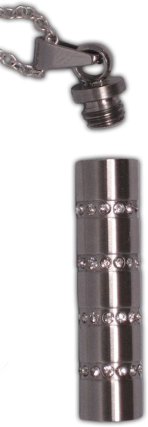 Cherish Cylinder Love Vial Keepsake Memory Pendant (LV1)