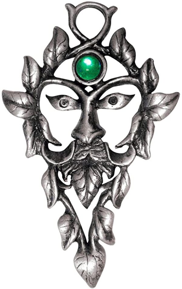 Enchanted Jewelry Greenwood's Green Man for Natural Magic Pendant Talisman Amulet