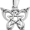 Sterling Silver Small Butterfly Pentacle Pendant