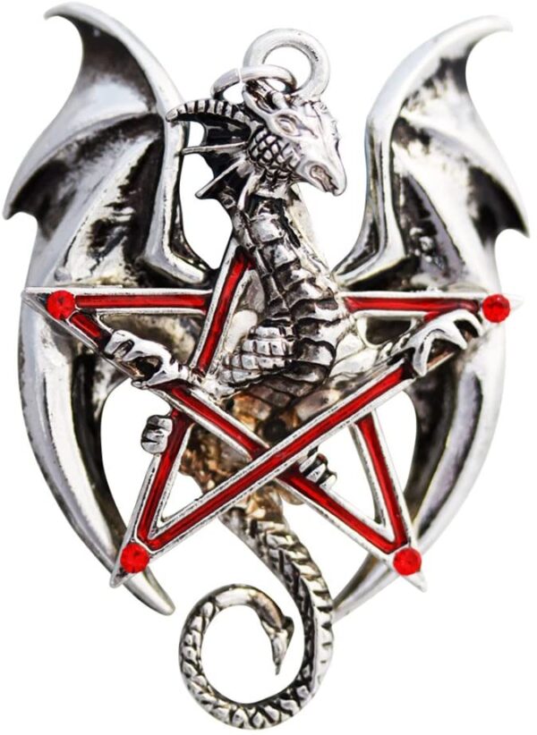 Pentadraca for Achievement of Goals Pendant Charm Amulet Talisman By Anne Stokes From Carpe Noctum Collection (CA10)