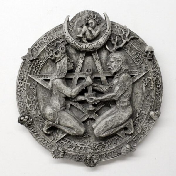Great Rite Pentacle Wall Plaque Stone Finish