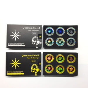 Energy Healing~6pcs/boxs Round Scalar Quantu m Shield Energy Sticker with Negative Ions Anti Radiation Protection from EMF Fusion Phone Sticker