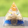 Reiki Pyramid~7 Chakra Crystal Stones Orgone Pyramid Generator Energy Accumulator Orgonite Reiki Pyramid For Positive