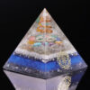 Reiki Pyramid~7 Chakra Crystal Stones Orgone Pyramid Generator Energy Accumulator Orgonite Reiki Pyramid For Positive