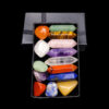 7 Chakras Natural Crystal Point Tumbles collection box Energy Stone Lapis Aventurine Amethyst Rose Quartz Crystal Healing Gems