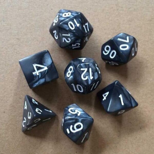 Crystal Set~7 Pcs/set  Multifaceted Dice D&d D4 D6 D8 D10 D12 D20 Polyhedral TRPG Games Dice Set Board Game Entertainment Dice