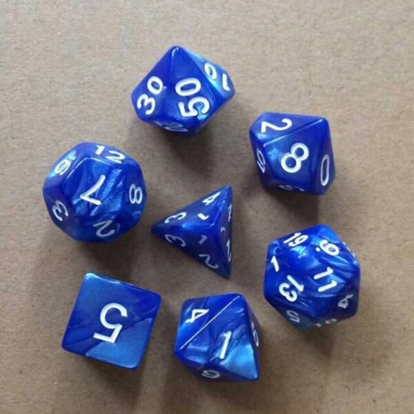 Crystal Set~7 Pcs/set  Multifaceted Dice D&d D4 D6 D8 D10 D12 D20 Polyhedral TRPG Games Dice Set Board Game Entertainment Dice