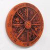 Small Wheel of The Year Plaque Wood Finish