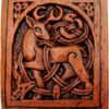 Celtic Stag Wall Plaque - Wood Finish