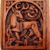 Celtic Stag Wall Plaque - Wood Finish